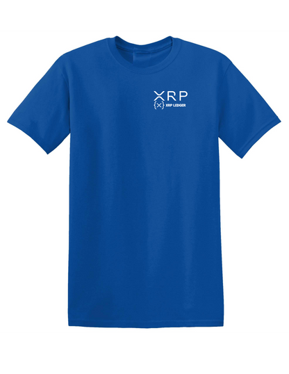 XRP Left Chest-Ripple back tee / Click to see  color options
